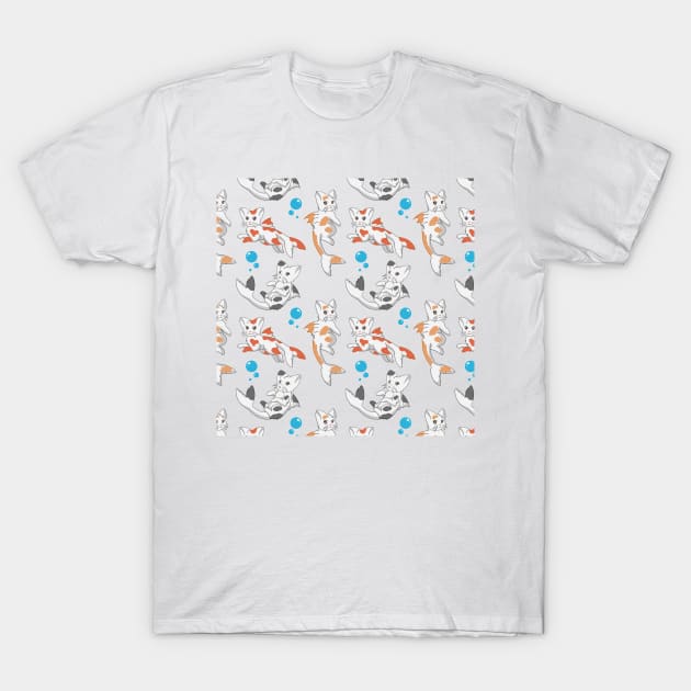 Catfish Pattern T-Shirt by BiscuitSnack